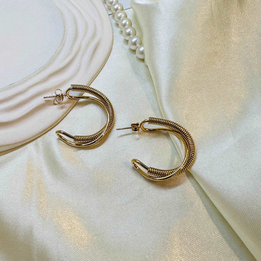 Shailey Twisted 18K Hoops