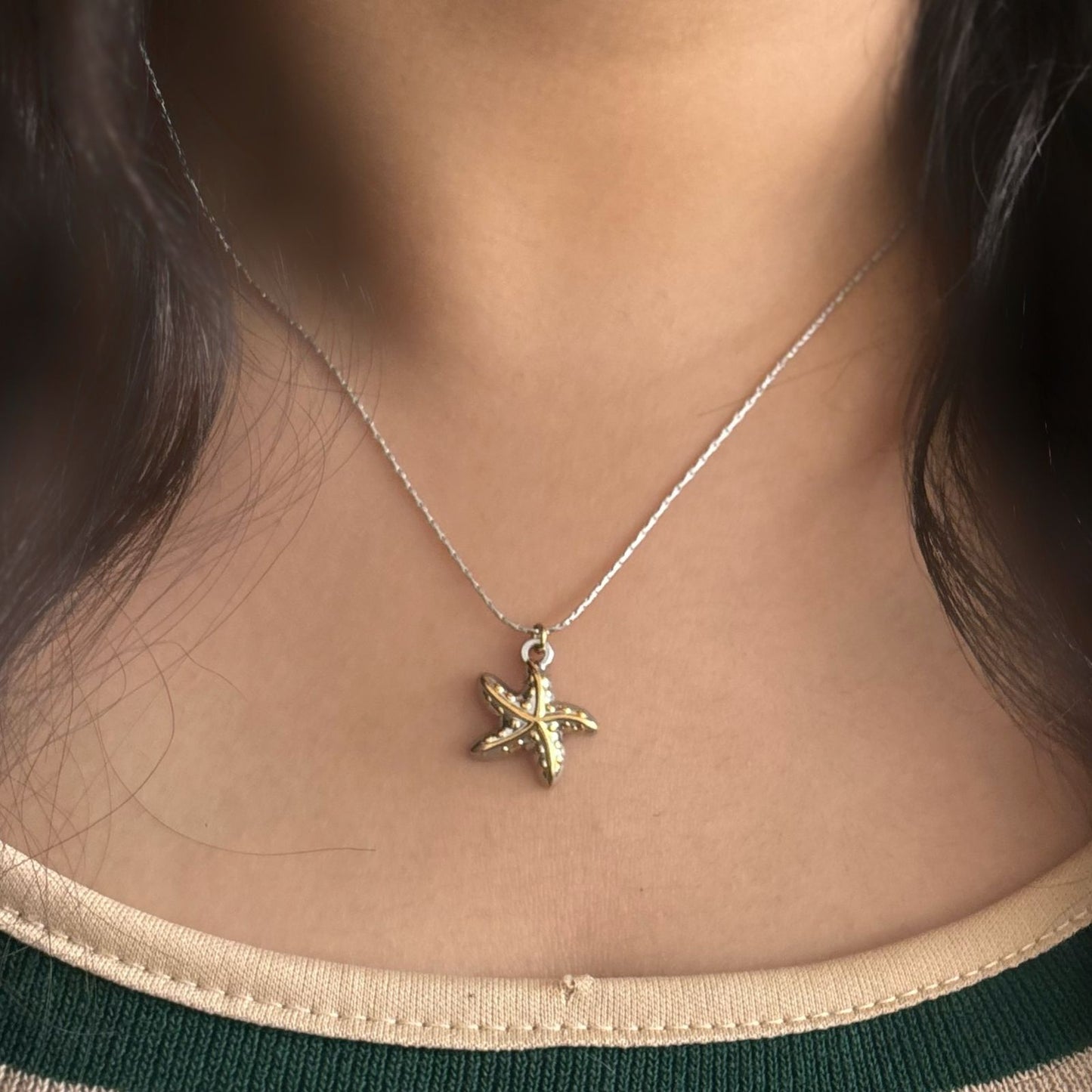 Starry Dual Tone Necklace