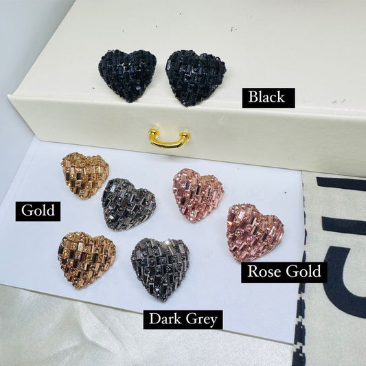 Party Buzz Heart Studs