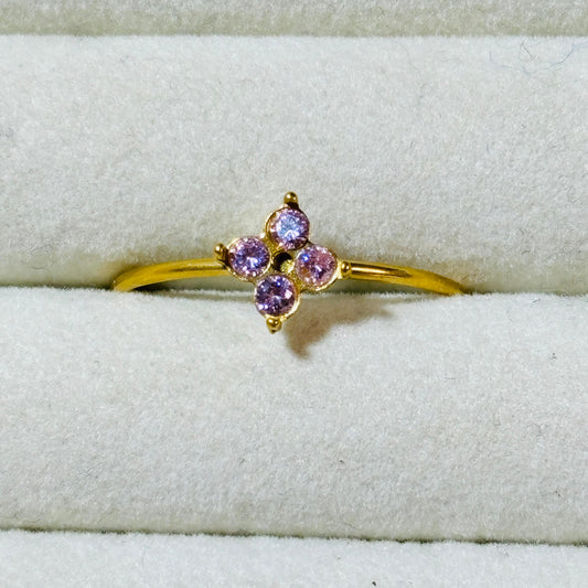 Pink Clovia Ring •