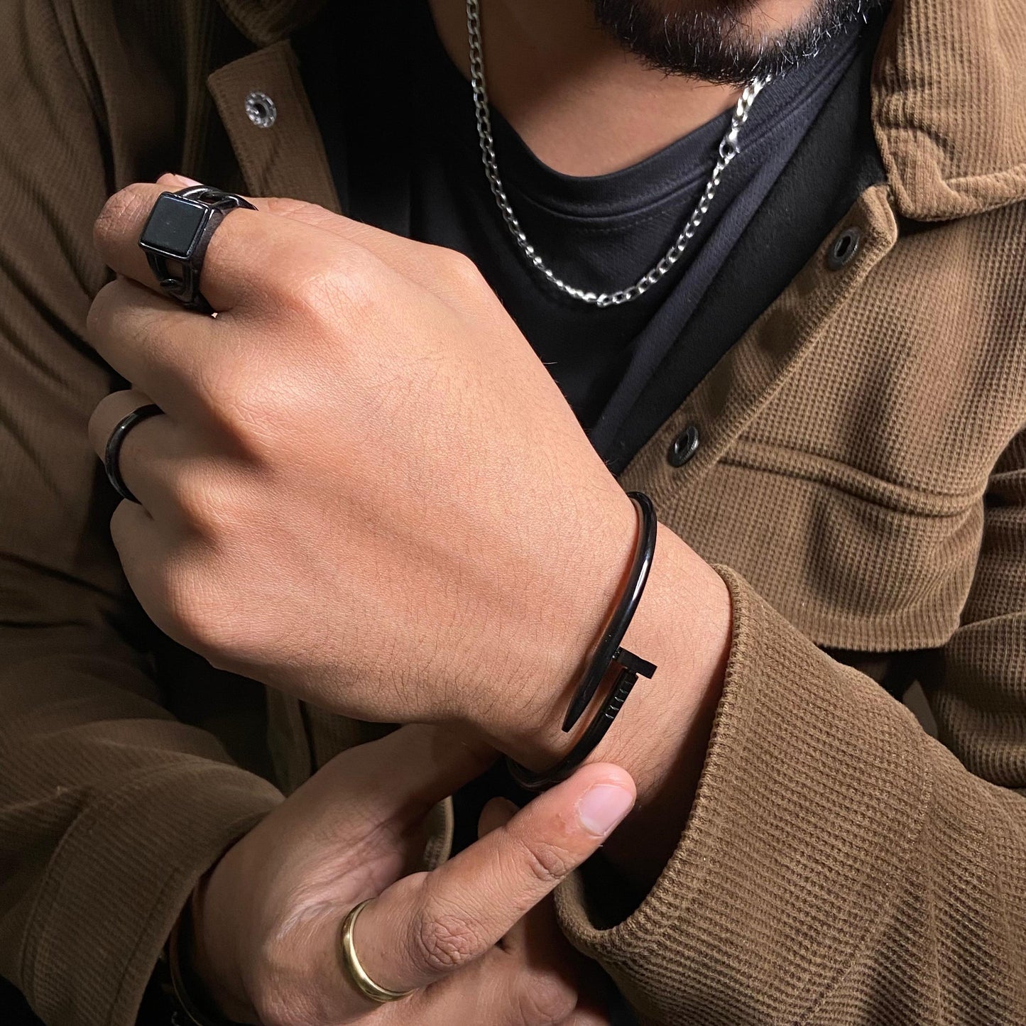 Classic Black Band Men's Ring