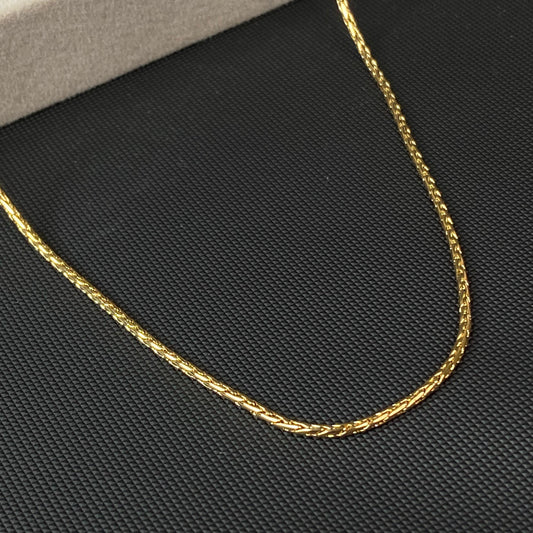 Rattle 18K Gold-Plated Men's Chain 2.5mm