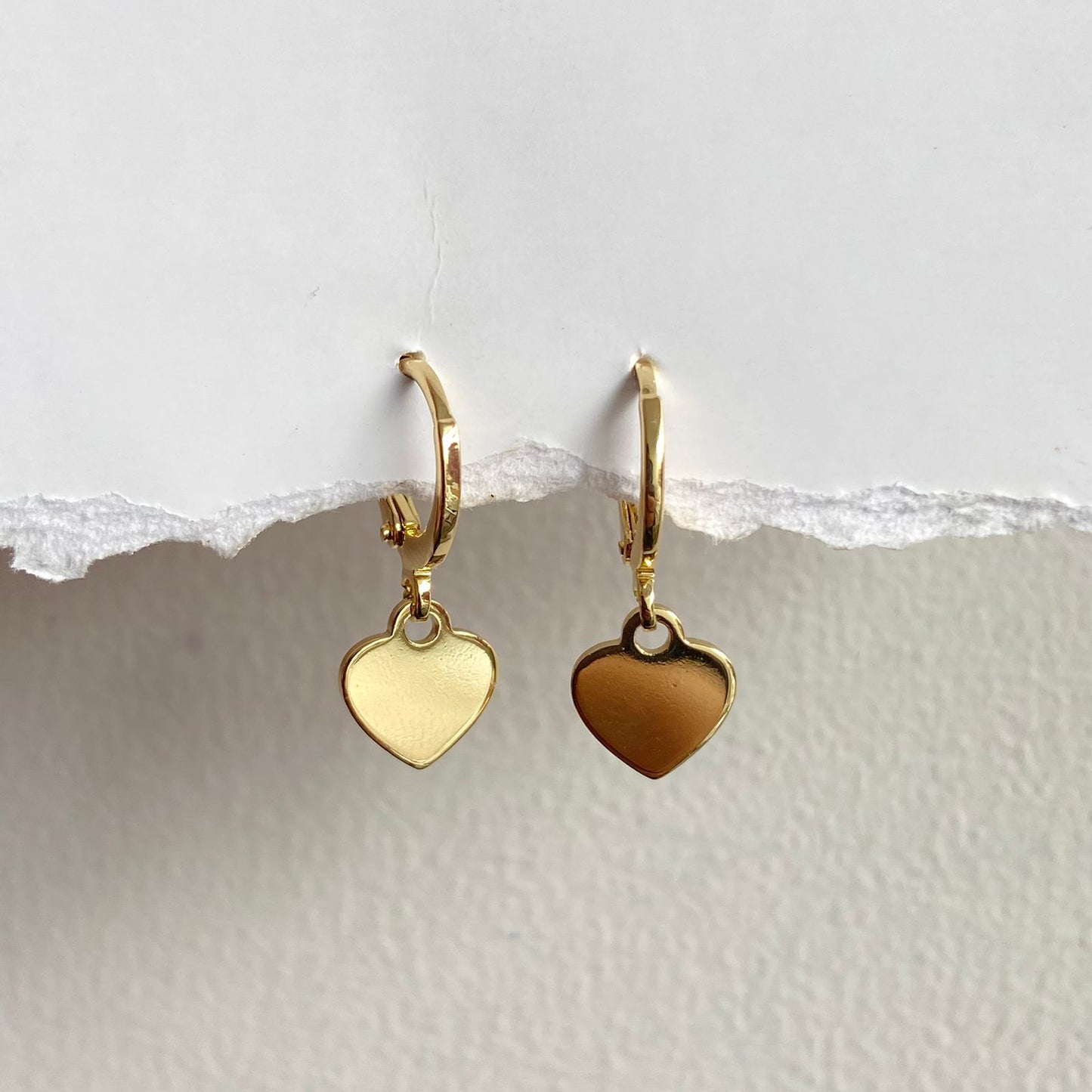 Heart Huggies Earrings