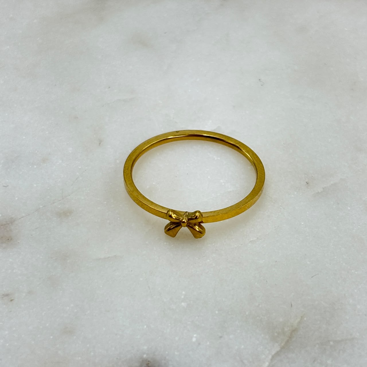 Mini Bow Charm Ring