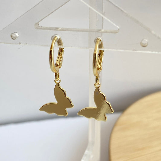 Shallowtail Butterfly Huggies Earrings