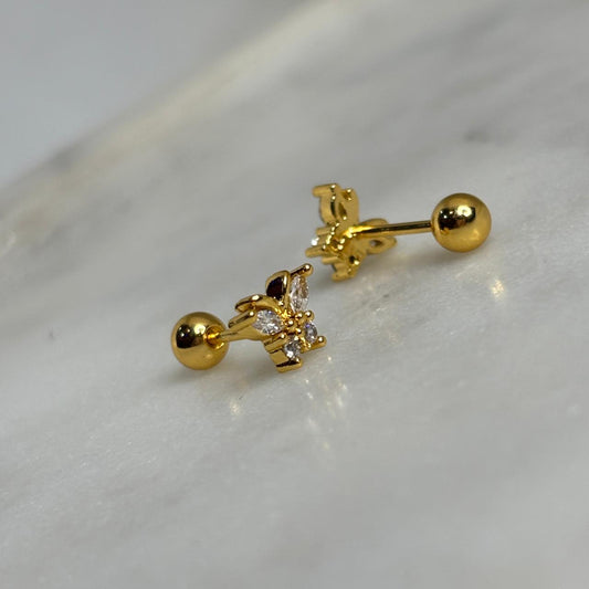 Swallowtail Flatback Earrings