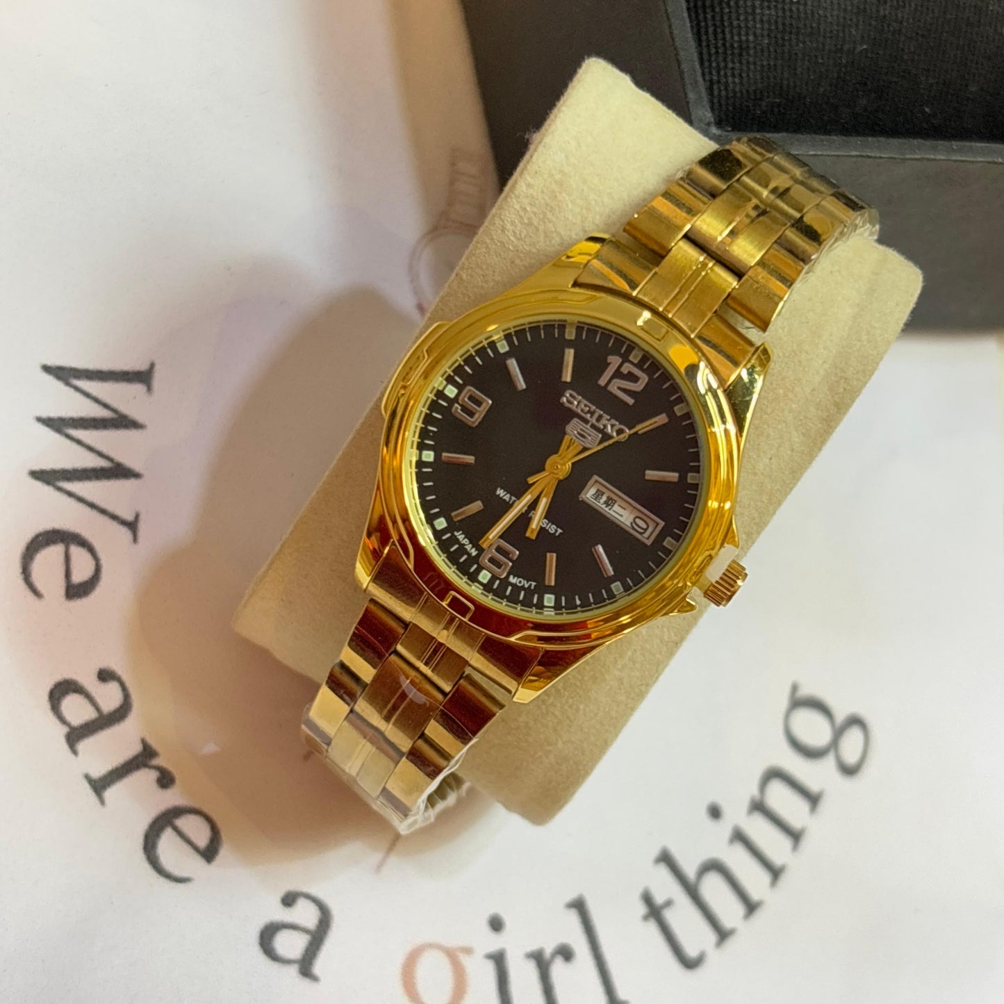 Seiko Black Dial Classic Watch