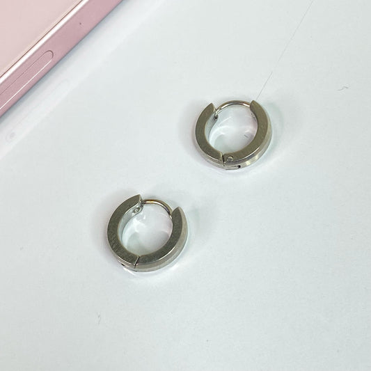 Silver Chloe Mini Hoops