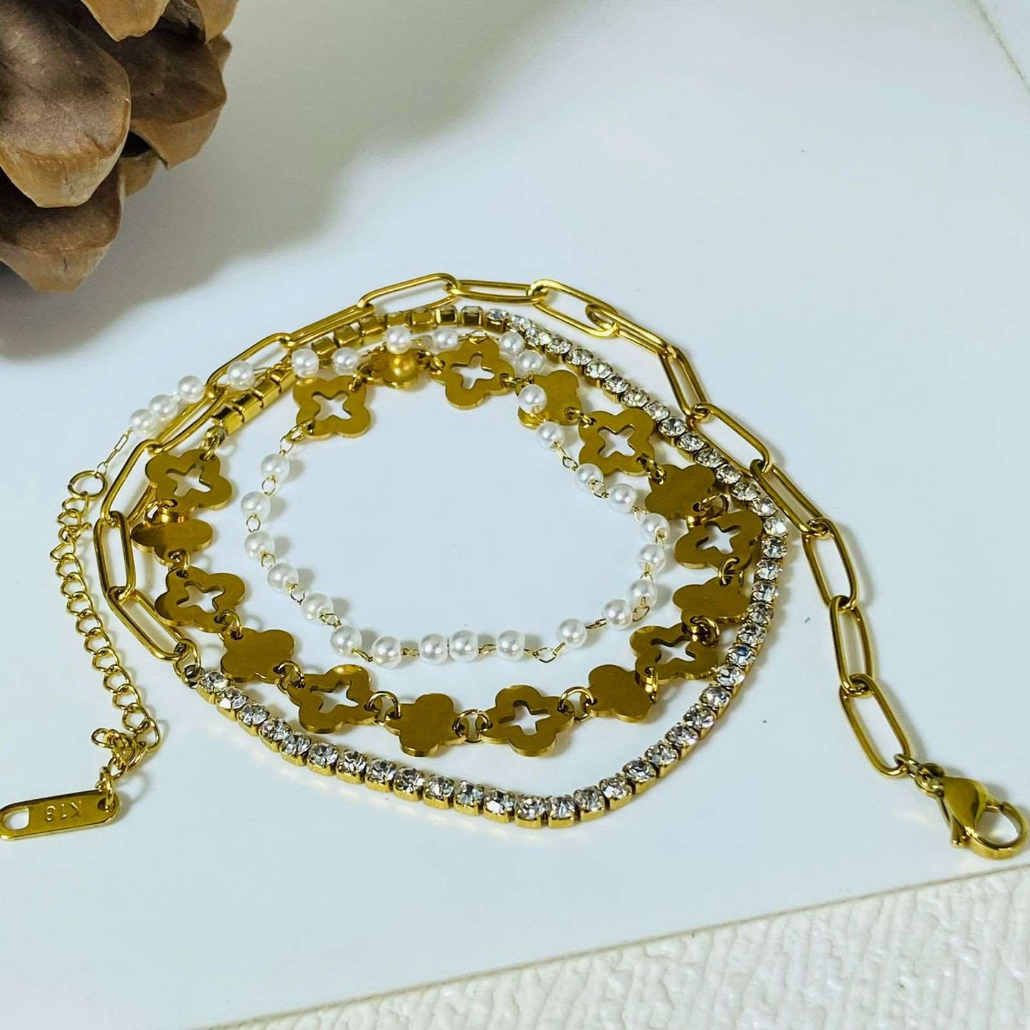 Clover Wrap Bracelet