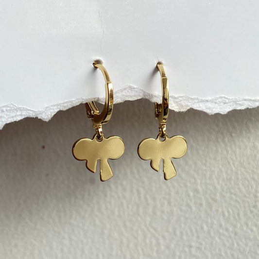 Bow Huggies Earrings