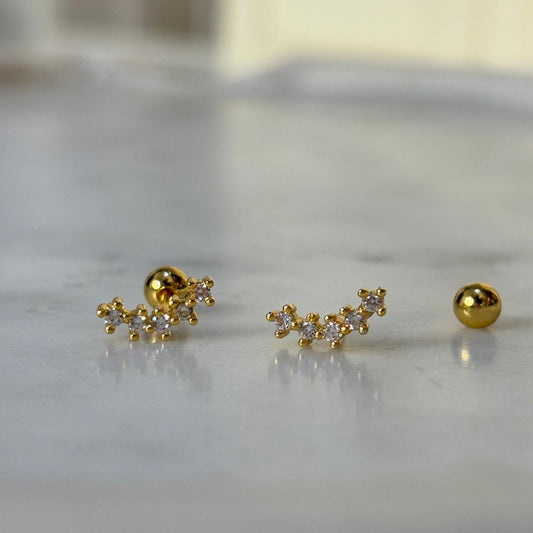 Frost Flatback Earrings