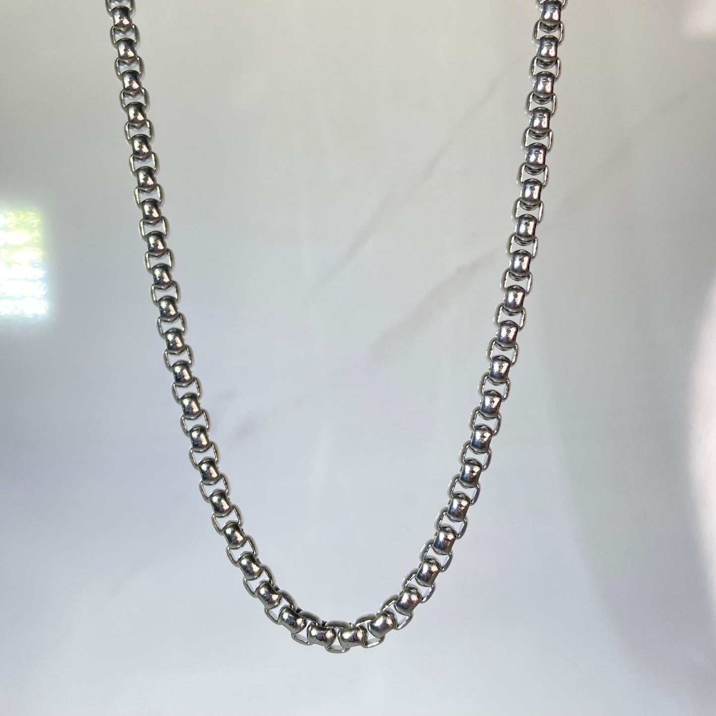 Box Silver SST Men's Chain (Thick)