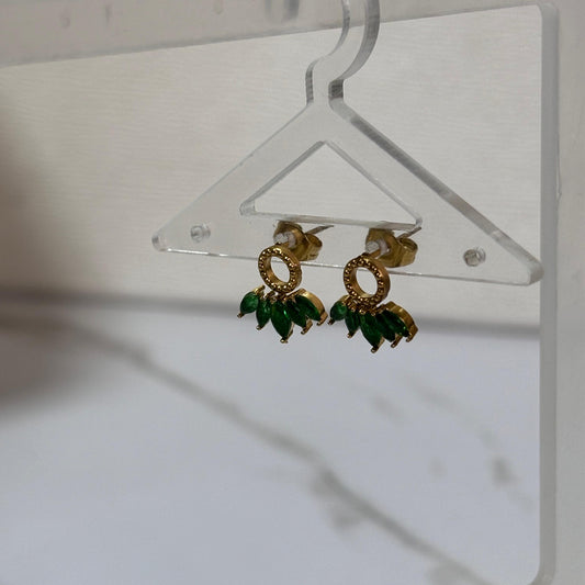 Emerald Palasa Earrings