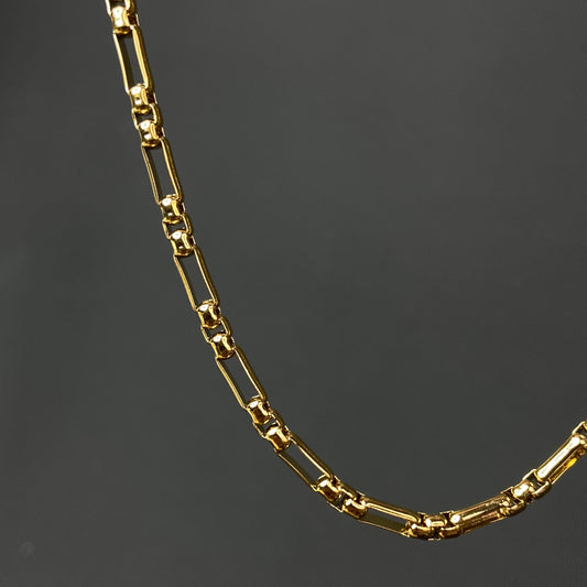 Raise Link Gold-Plated Men's Chain 3mm