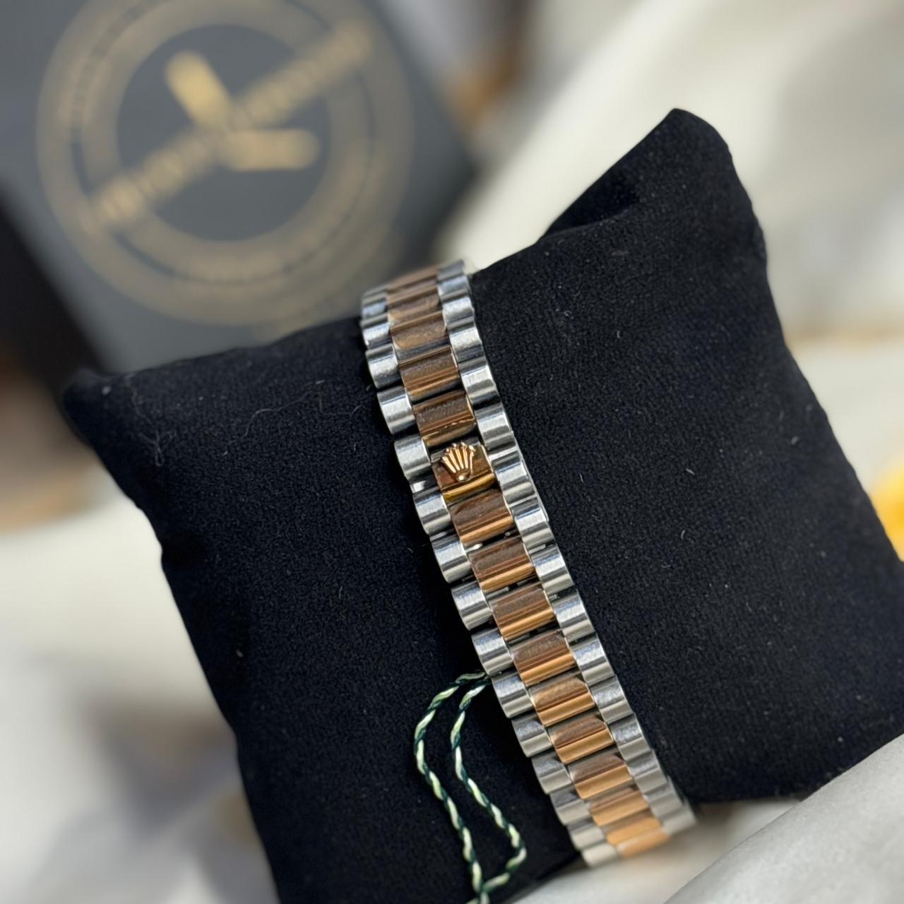 Rol-ex Dual tone Analog Watch