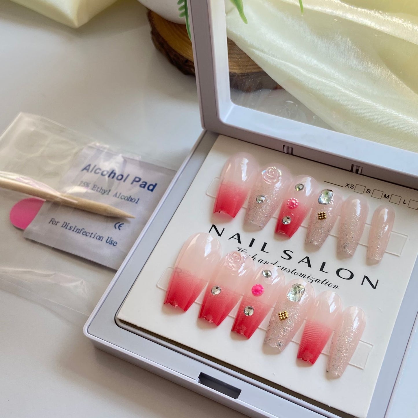 Salon Gel Stick On nails 10