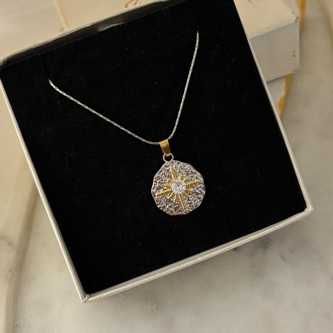 Sol Dual Tone Necklace