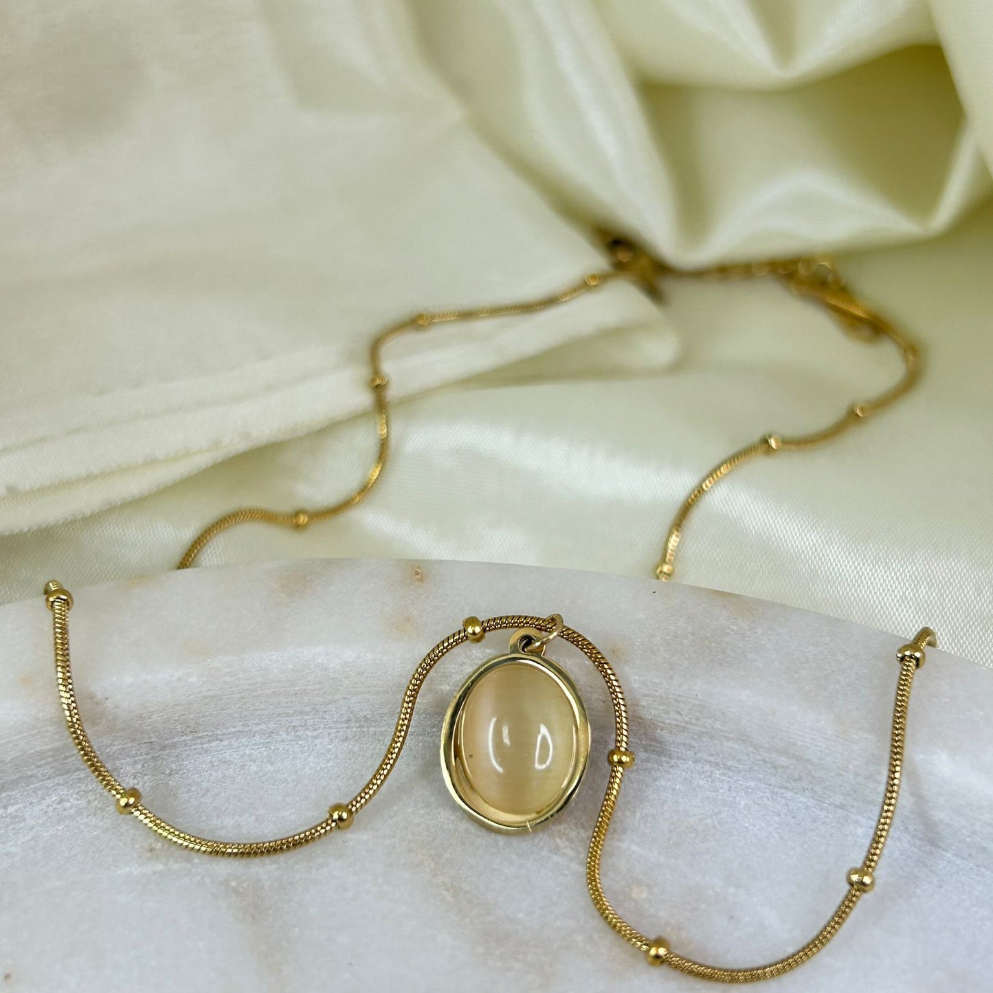 White Opal Necklace