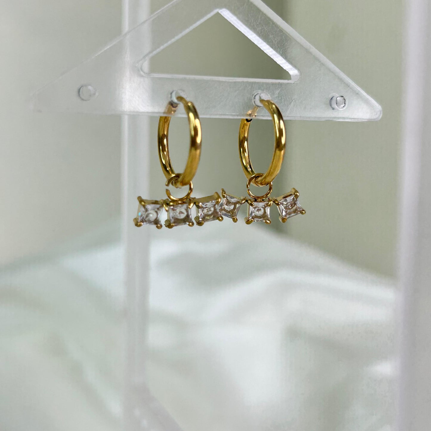 Trio Solitaire Earrings