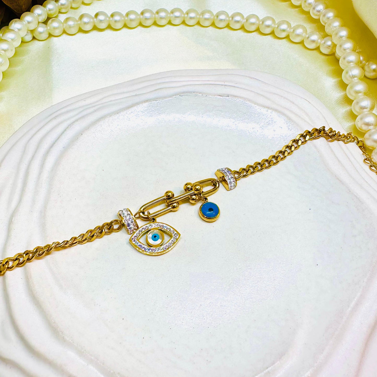 Evil Eye 18K Bracelet