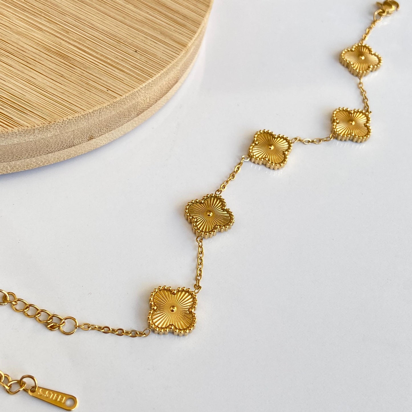 Gold Clover Bracelet