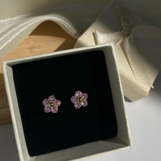 Fiona Pink Studs
