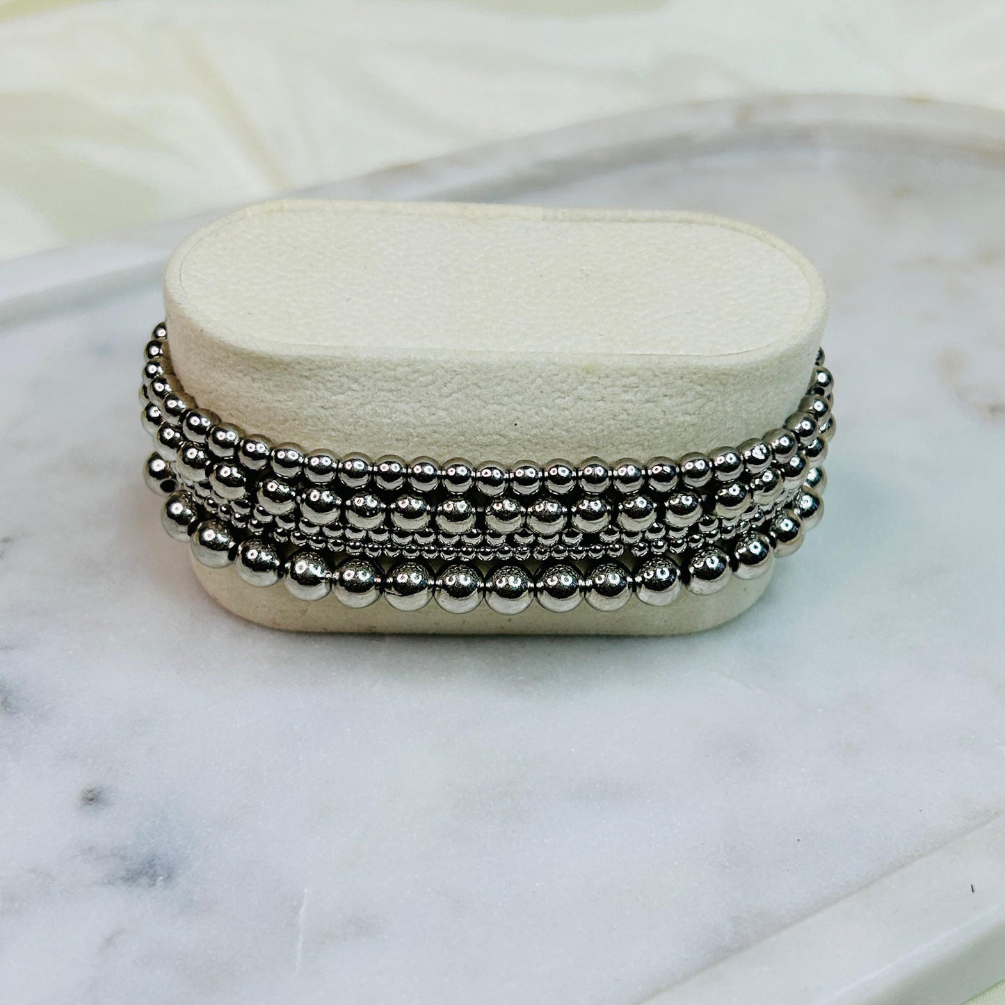 Stackable Bracelets / Anklets 03 Silver
