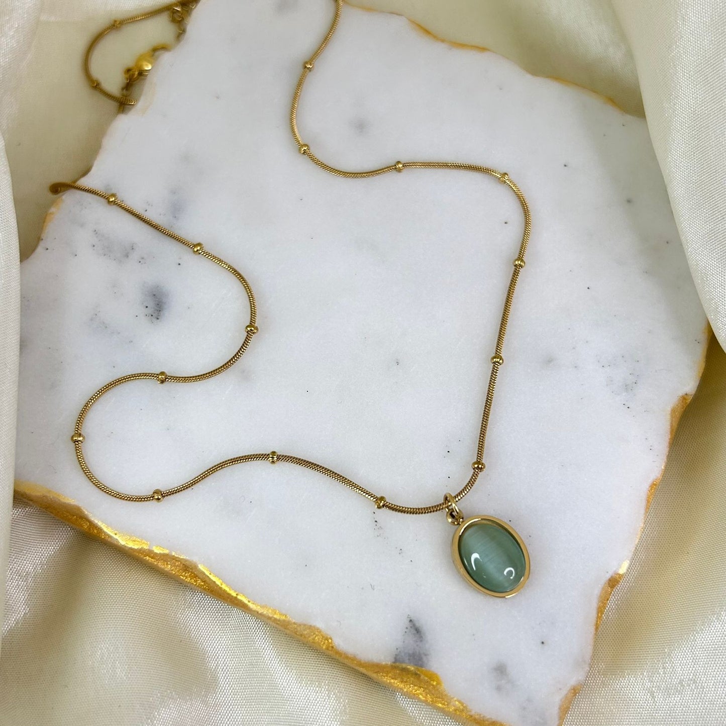 Mint Opal Necklace