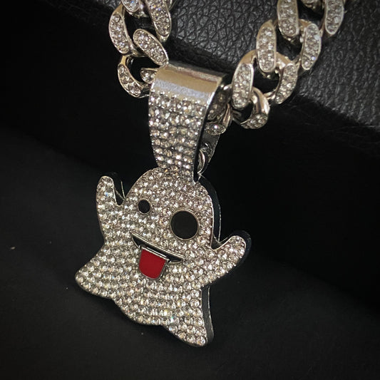 Snap Ghost ICED Out Men's Neckchain