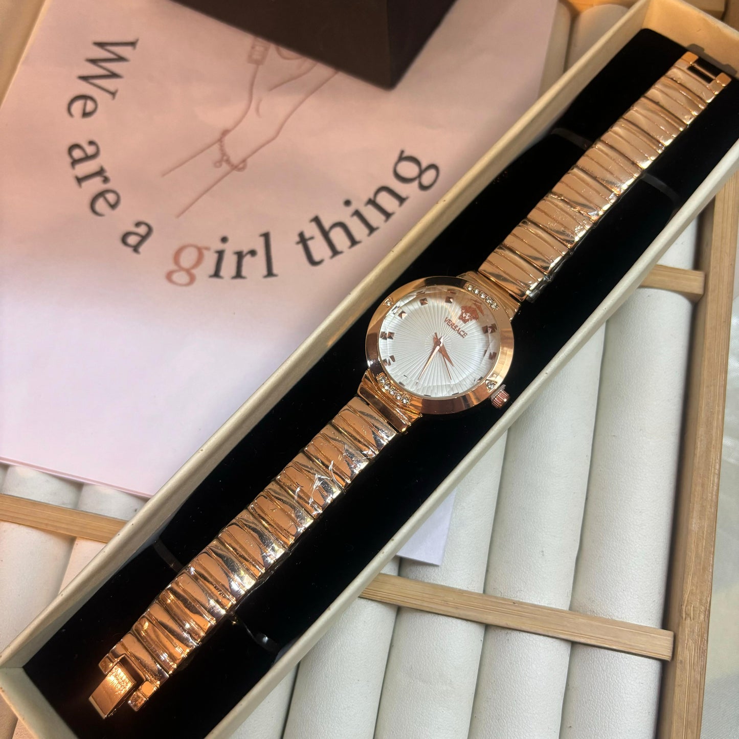 Versace Diamond Cut Luxe Watch