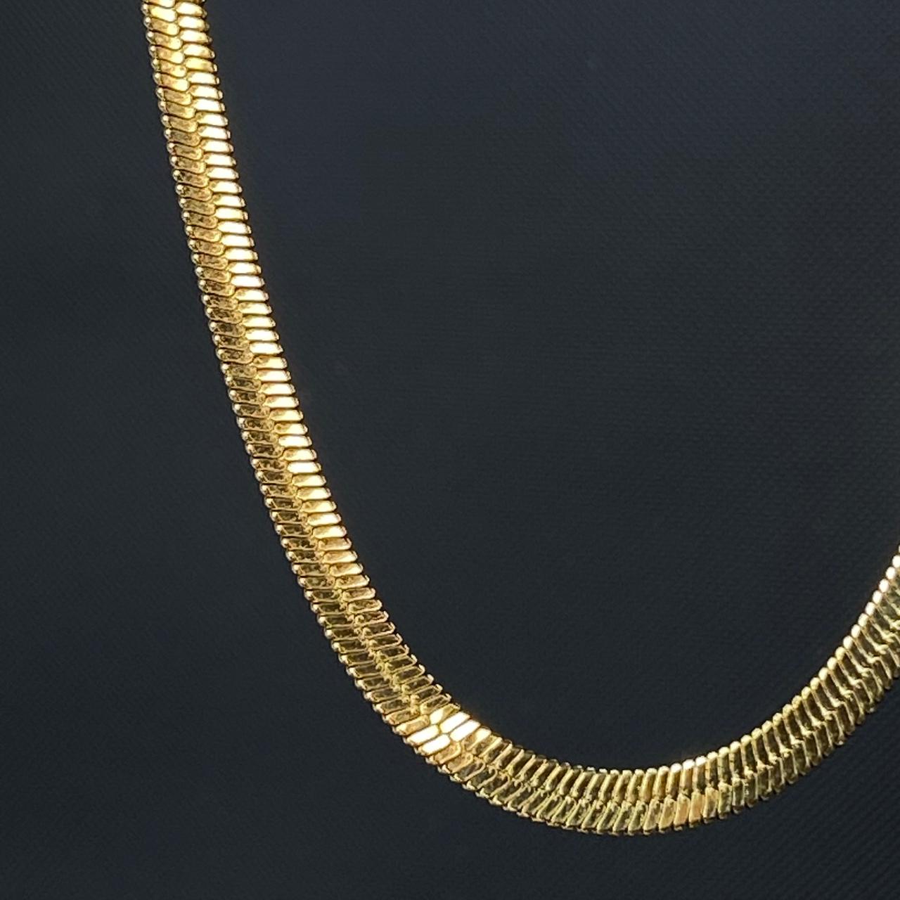 Snake 18K Gold-Plated Men's Chain 6mm