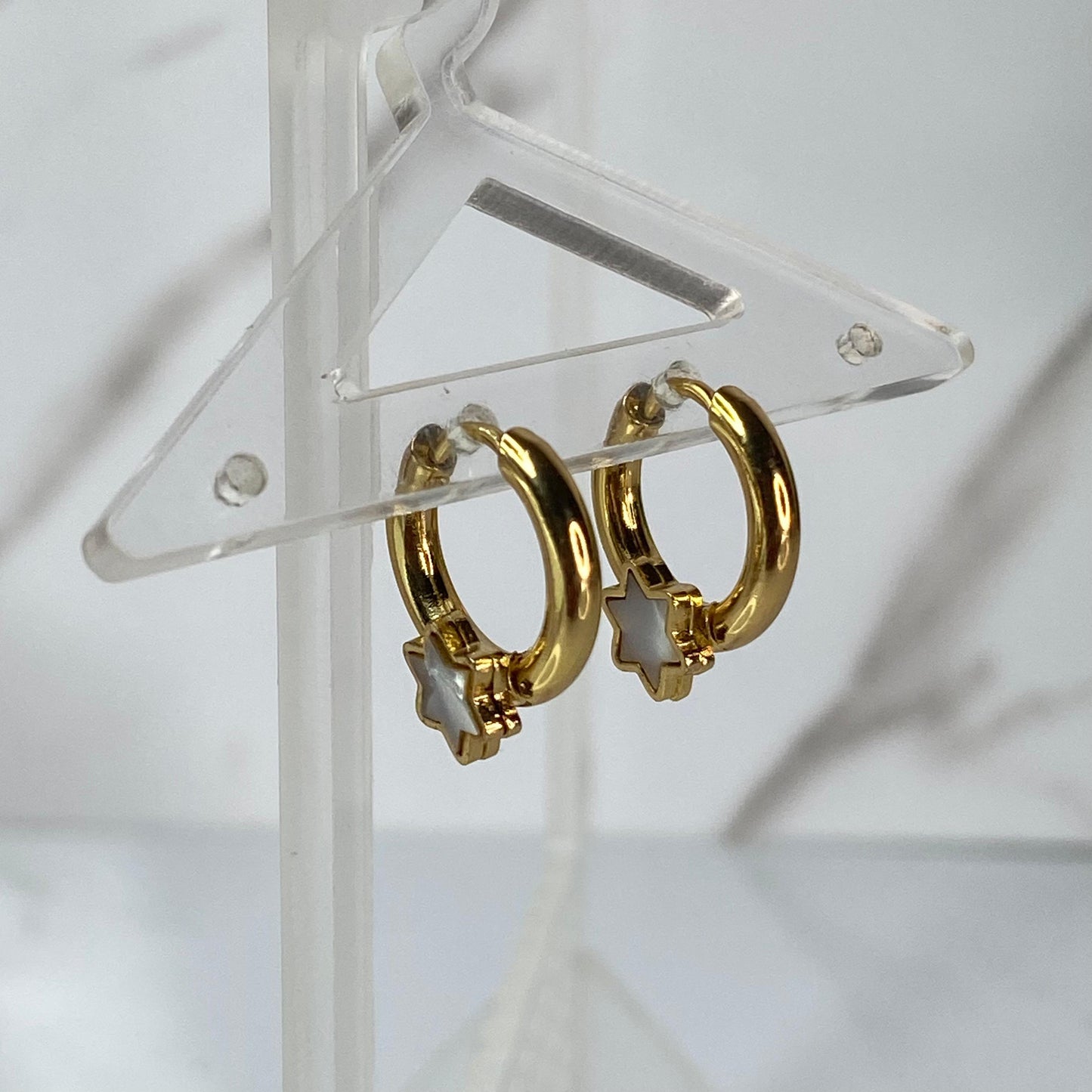 White Star Mini Hoops