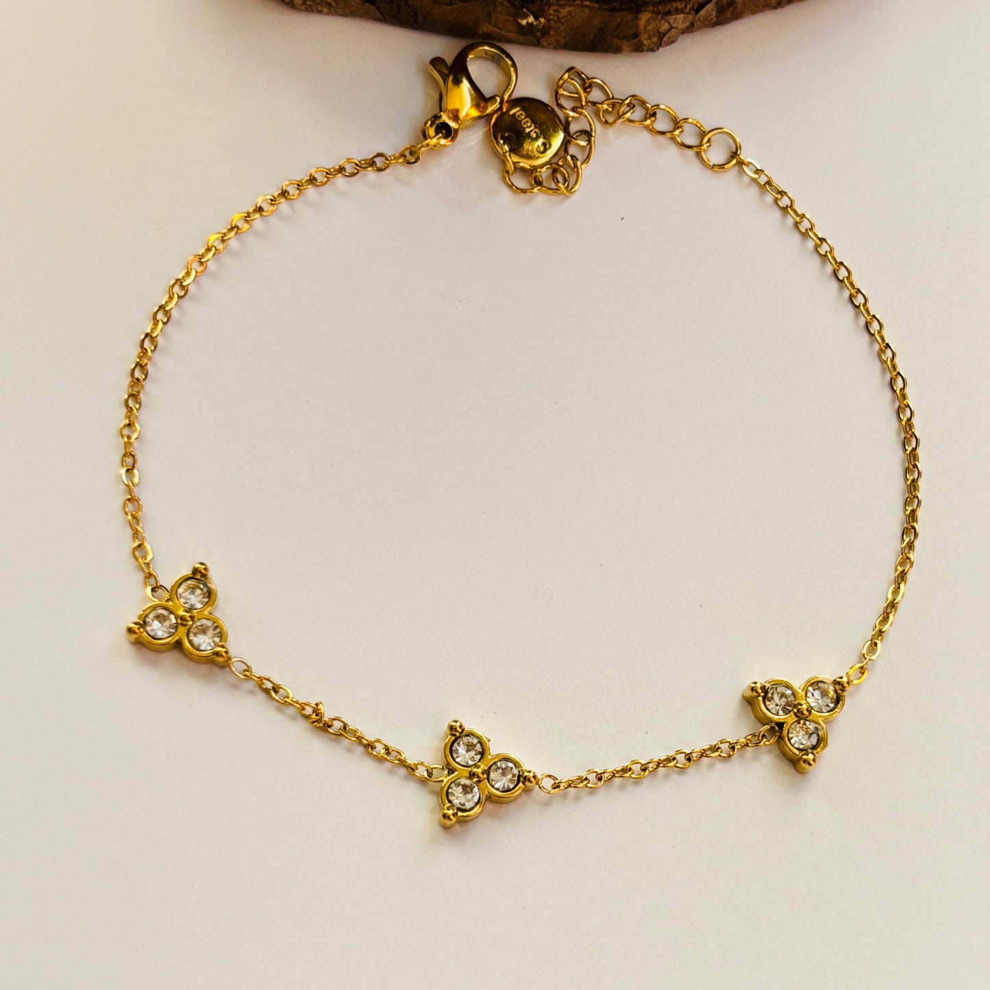 White Tria Bracelet
