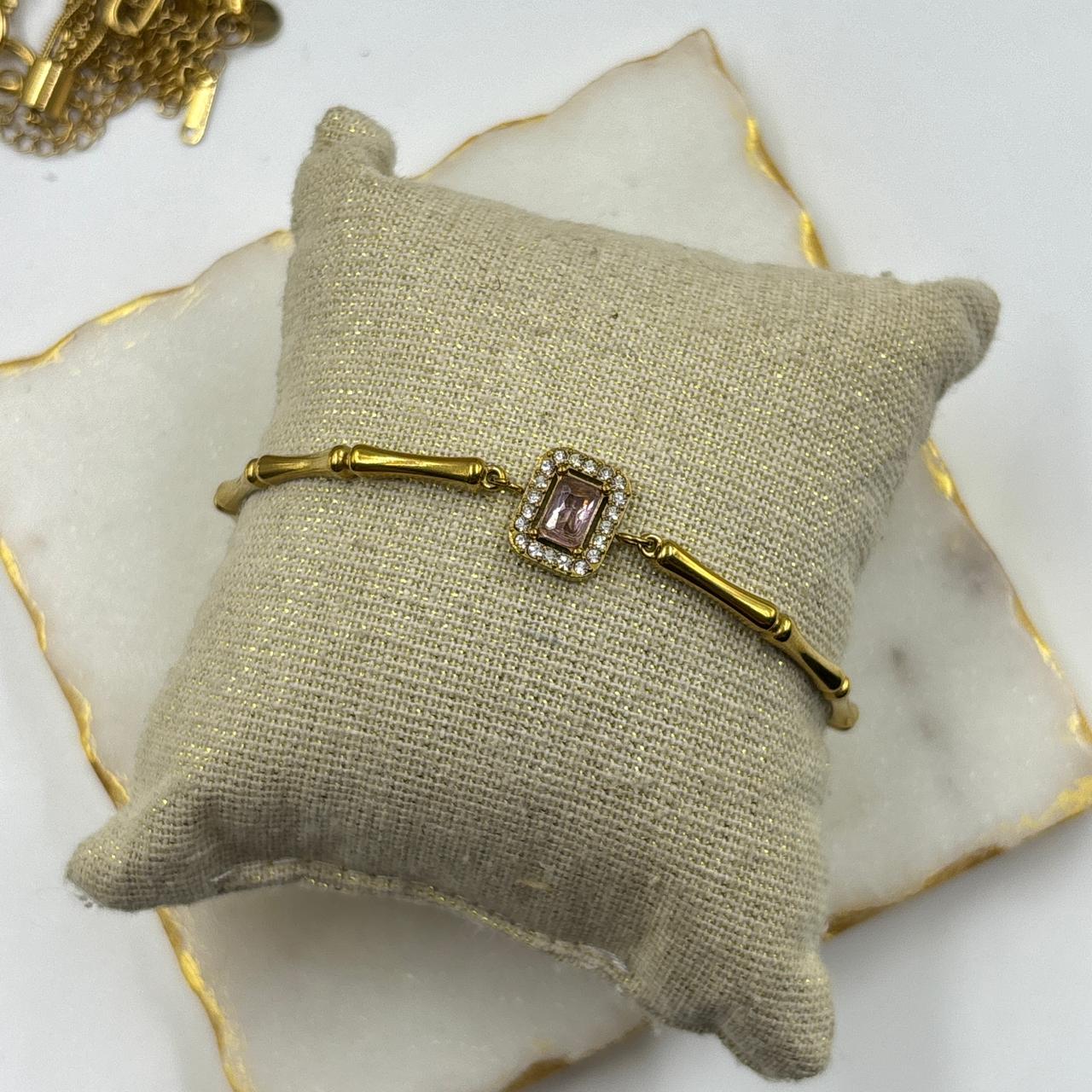 Pink Dew Chain Bracelet