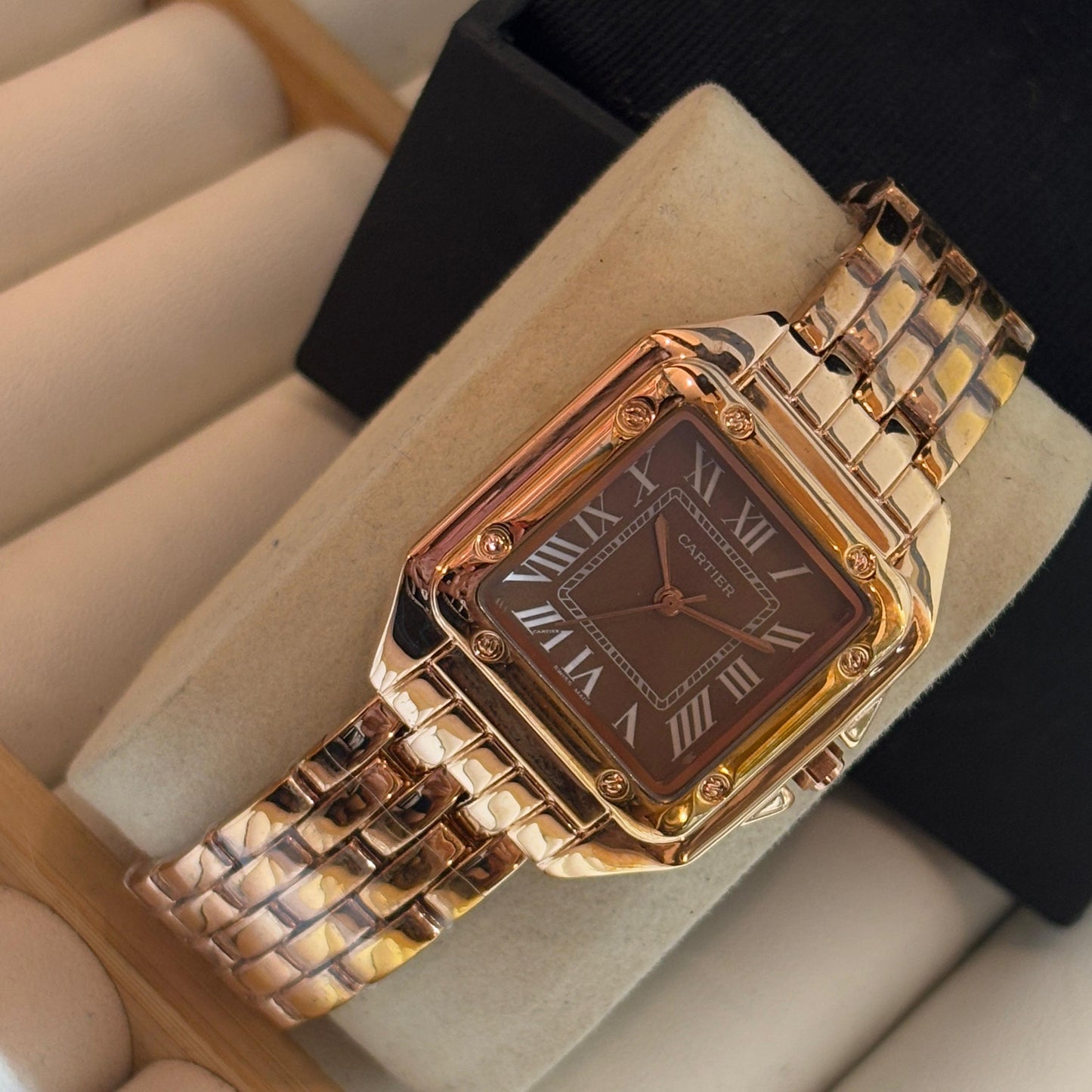 Crtr Brown Dial Watch
