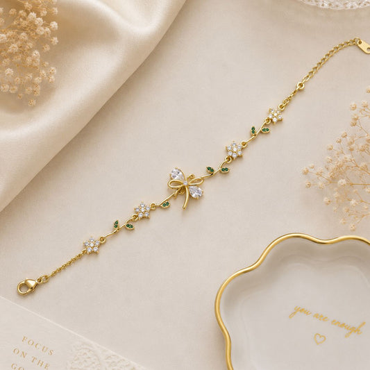Blossom Bow Chain Bracelet