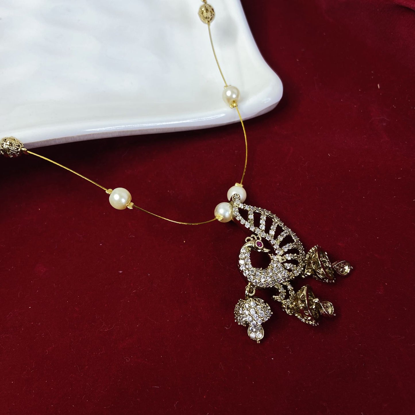 Amala Invisible Chain Choker Necklace