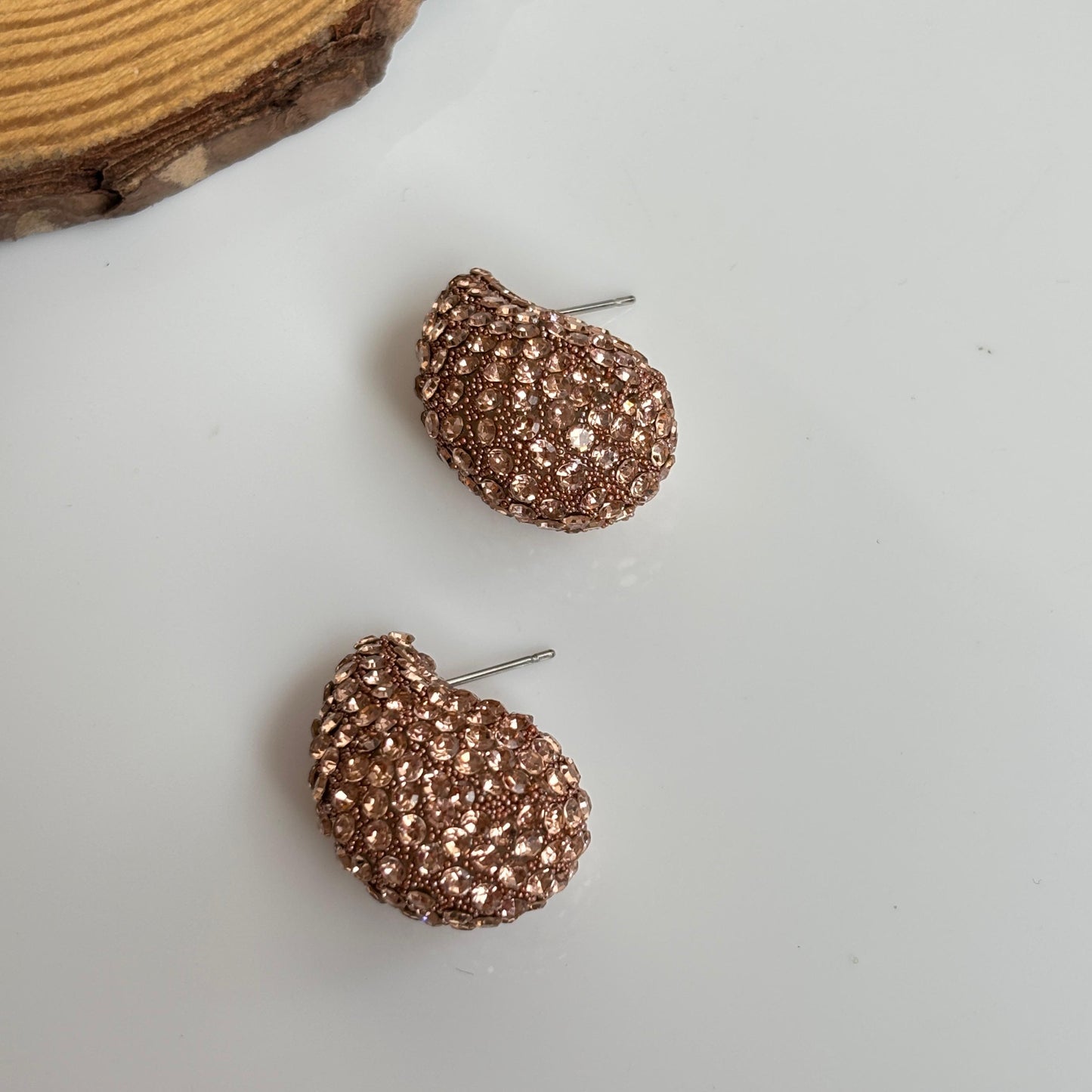Bling Rosegold Bottega Earrings