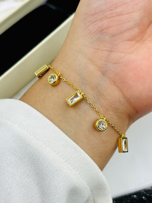 Stellar Charm Chain Bracelet