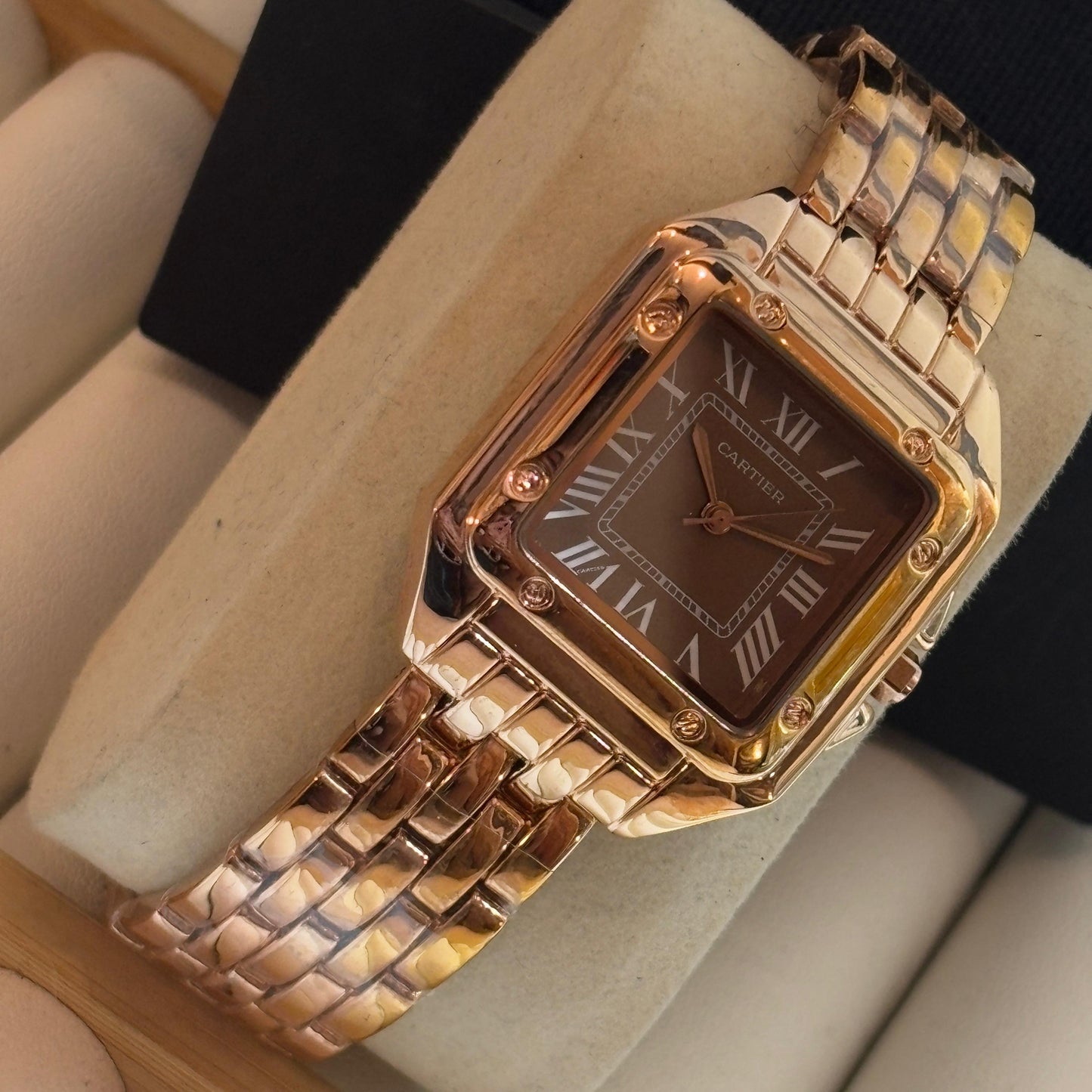 Crtr Brown Dial Watch