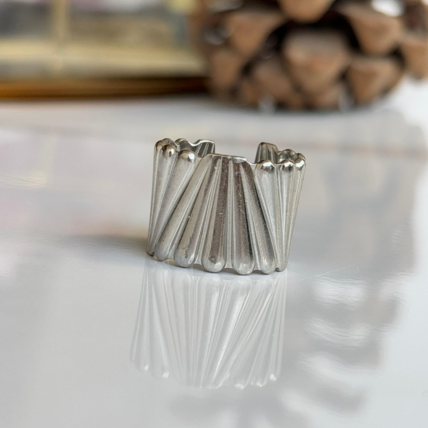 Lustrous Silver Ring