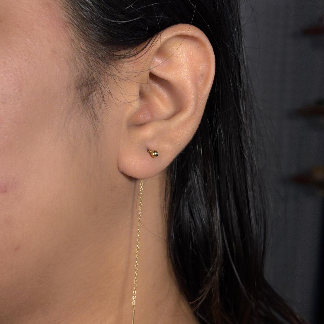 Ball Threader Earrings