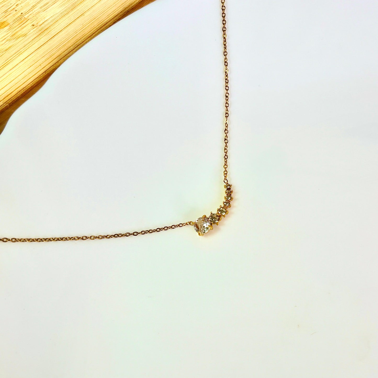 White Julie Necklace