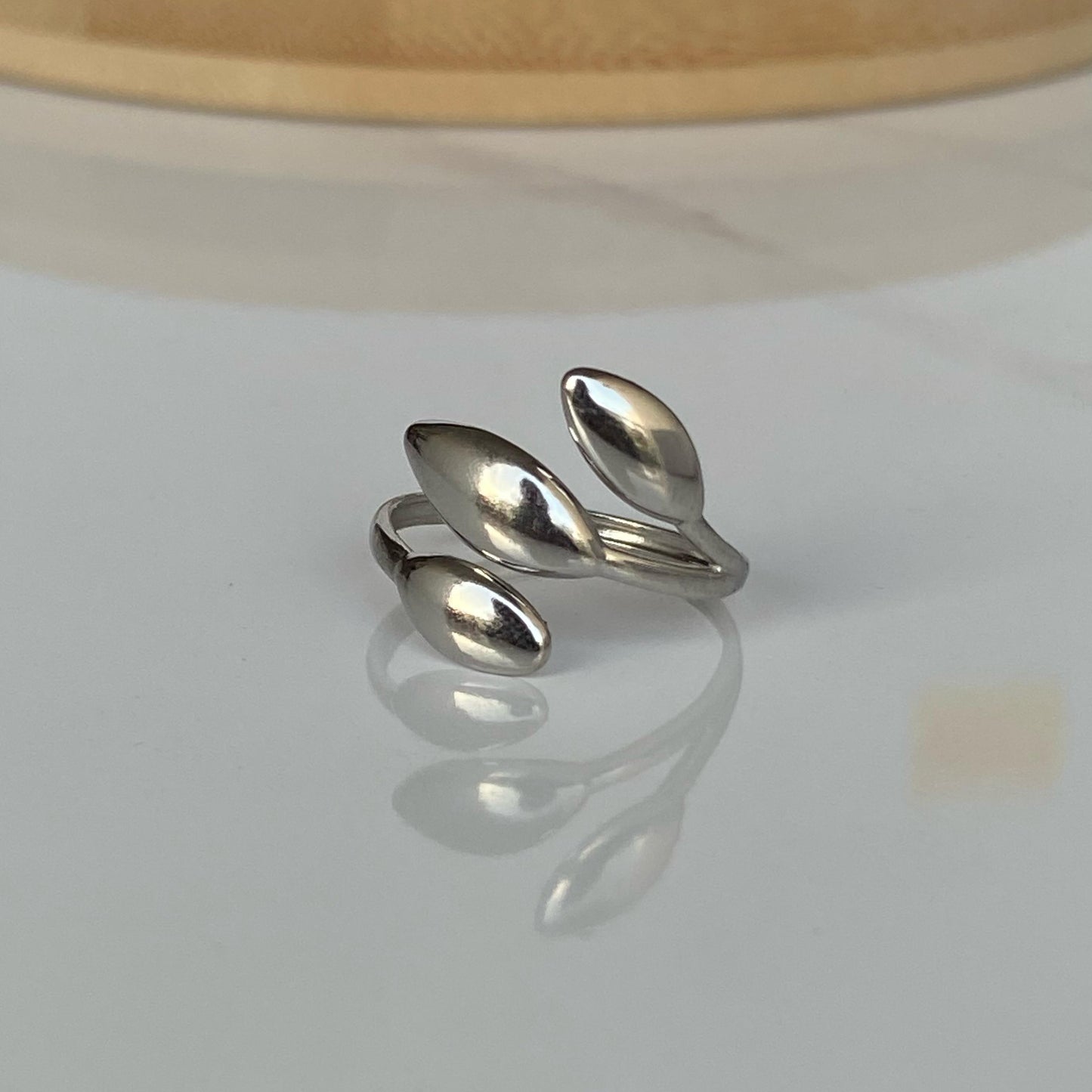 Leaflet Silver Ring