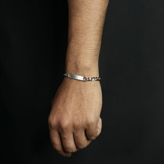 Raven Silver Men's Chain Bracelet