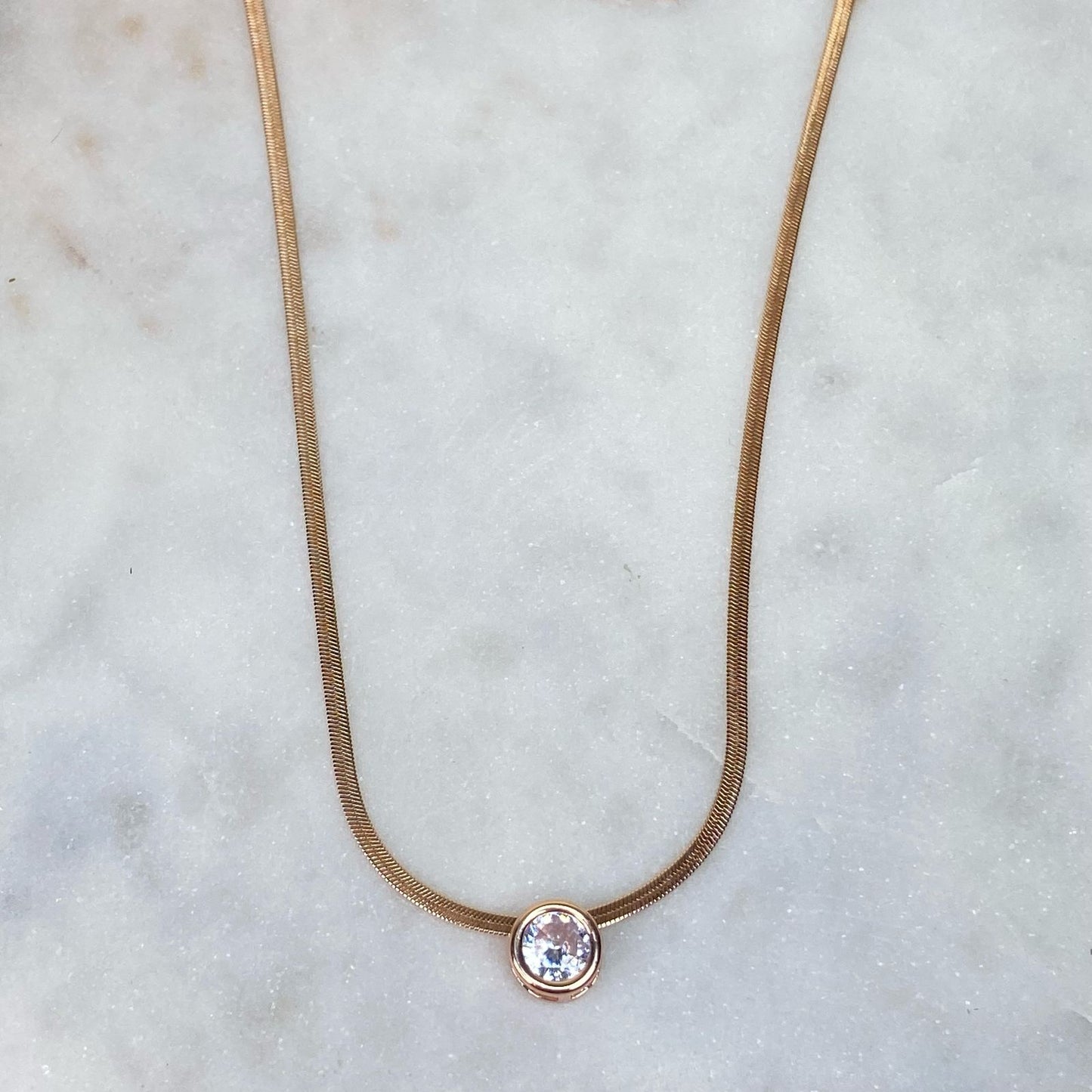 Moon phase necklace