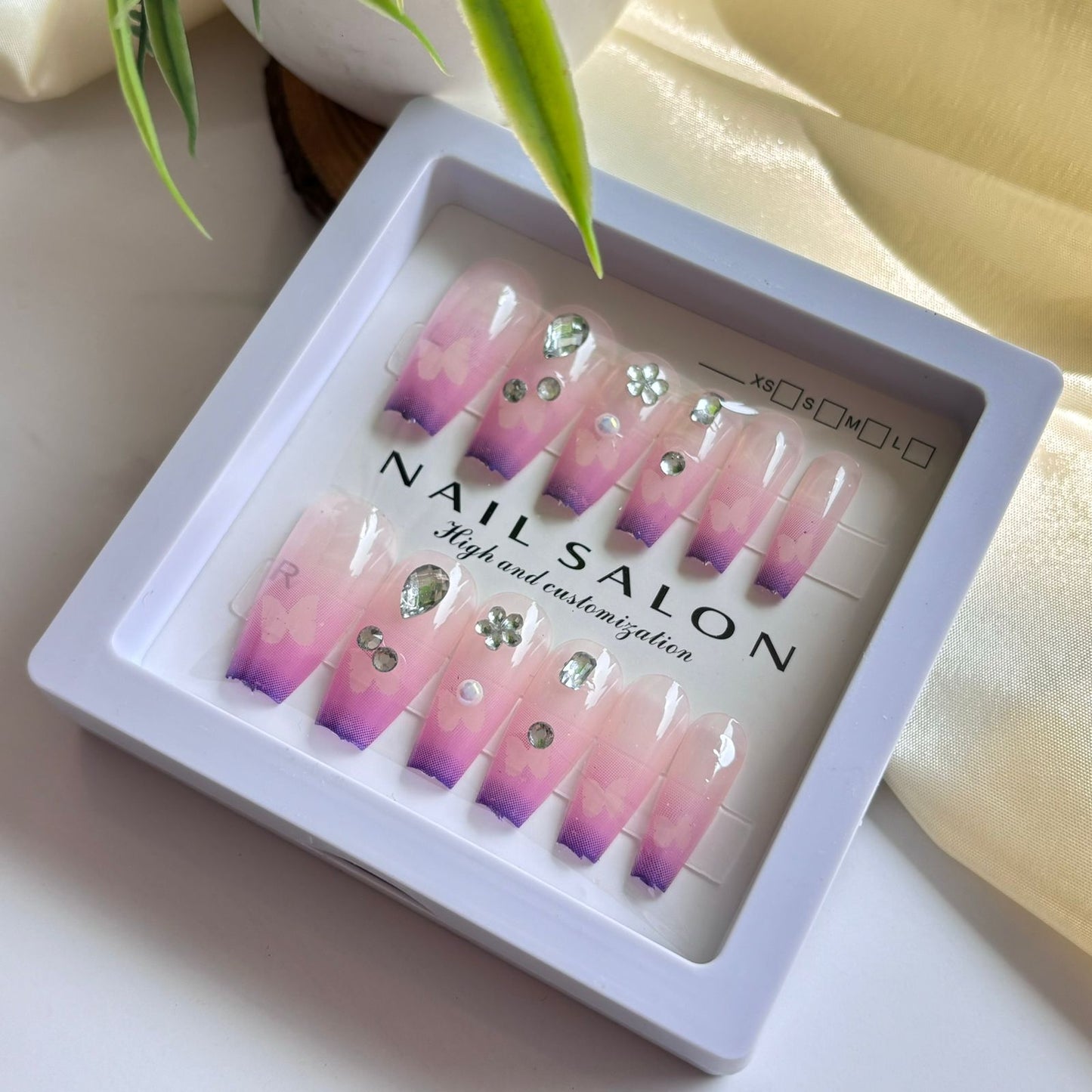 Salon Gel Stick On nails 25