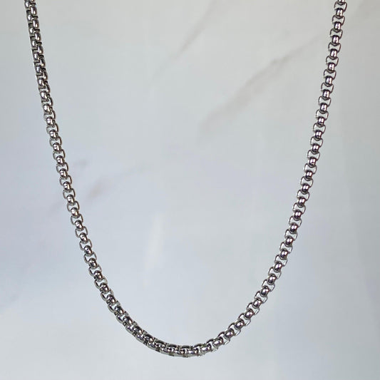 Sleek Box Silver SST Men's Chain