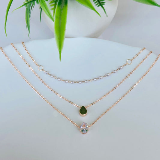 Drop Layered Necklace