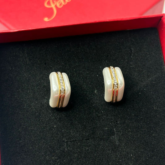 Pearl Linear Luxe Earrings